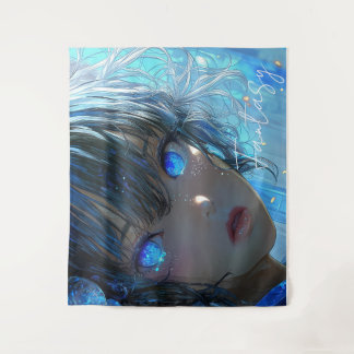 Tenture Fille Fantastique Mystérieuse - Esthétique d'Art O