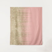 Tenture Fille Glamour Or rose Parties scintillant Gradient (Devant)