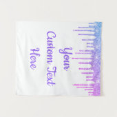 Tenture Fille Parties scintillant Anniversaire de la fête  (Devant (Horizontal))