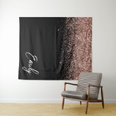 Tenture Fille Rose noir or bleu Parties scintillant rose M (En situation (horizontale))