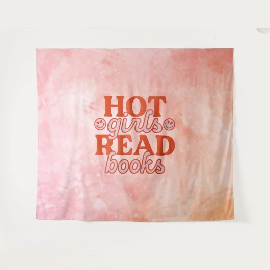 Tenture Filles Chaudes Lisent Des Livres (Devant (Horizontal))