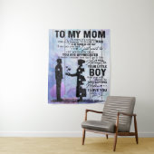 Tenture Fils à ma mère Lettre, Décoration de la maison, (En situation)