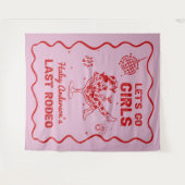 Tenture Fin de semaine de la disco cowgirl Rodeo Bachelore (Devant (Horizontal))