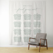 Tenture Find Your Seat Wedding Seating Chart Banner (En situation)