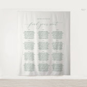 Tenture Find Your Seat Wedding Seating Chart Banner (Devant)