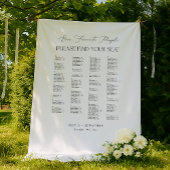 Tenture Find Your Seat Wedding Seating Chart Fabric