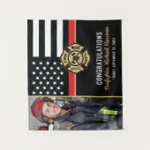 Tenture Fire Academy Fireman Graduation Firefighter Photo (Devant)