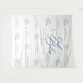 Tenture First Communion blue photobooth backdrop (Devant (Horizontal))