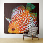 Tenture Fishey Fishey Tapestry (En situation (horizontale))
