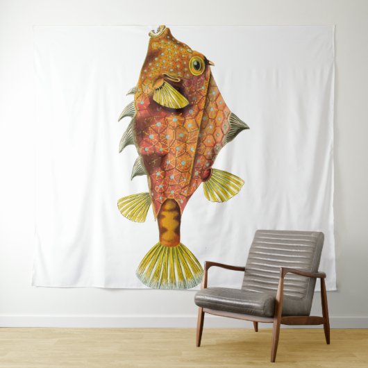 Tenture Fishey Fishey Tapestry (En situation (horizontale))