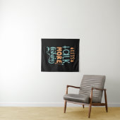 Tenture Fishing Art Less Talk More Fishing (En situation (horizontale))