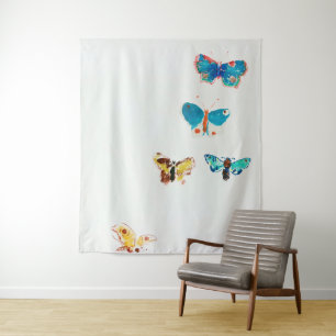 Tenture Five Butterflies