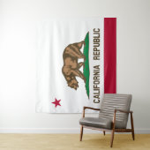Tenture Flag Of California Wall Tapestry (En situation)