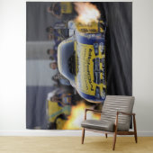 Tenture Flamant Funny Voiture Drag Racer Sports (En situation)