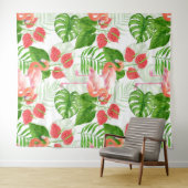 Tenture Flamant rose (En situation (horizontale))