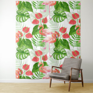 Tenture Flamant rose