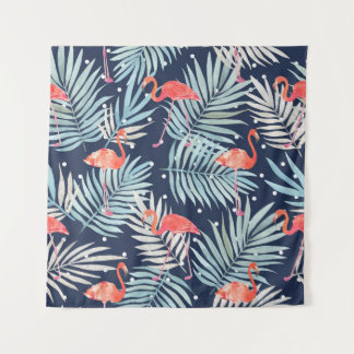 Tenture Flamant rose Aquarelle : Pink Tropical Elegance.
