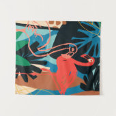 Tenture Flamant rose funky (Devant (Horizontal))