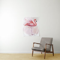 Flamant rose pelucheux
