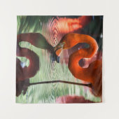TENTURE FLAMANT ROSE ROSE (Devant (Horizontal))