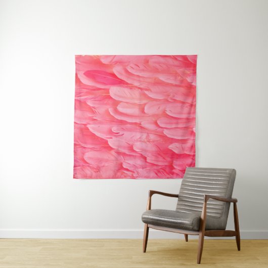 Tenture Flamant rose rose Feathersflamingo, plume, rose, t (En situation)
