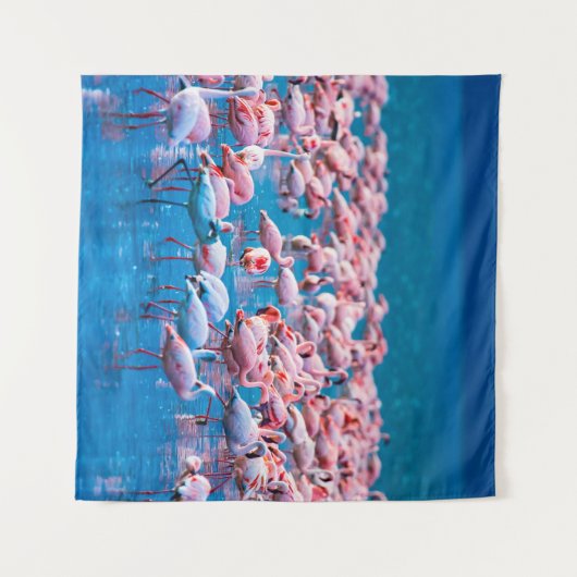 Tenture Flamants africains. Groupe de flamants (Devant (Horizontal))