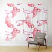 Tenture Flamants roses (En situation (horizontale))