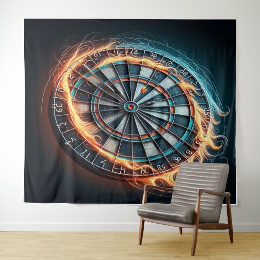 Tenture Flaming Dart Arena Inspirez la passion des fléchet (En situation (horizontale))