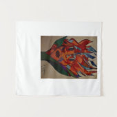 Tenture Flaming Flower Animation Small Tapestry (Devant (Horizontal))