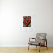 Tenture Flaming Flower Animation Small Tapestry (En situation)