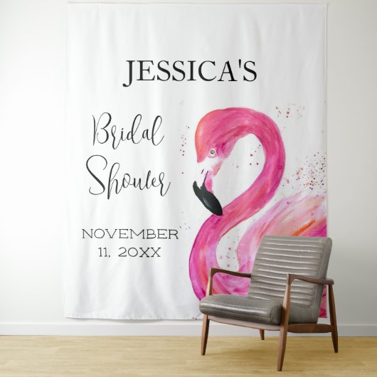 Tenture Flamingo rose Eté Mariage Animal Oiseau (En situation)