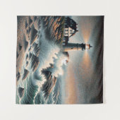 Tenture Flamme côtière au crépuscule (Devant (Horizontal))