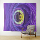 Tenture flamme violette (En situation (horizontale))