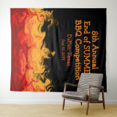 Tenture Flammes d'incendie modernes BBQ Cuire hors concurr (En situation (horizontale))