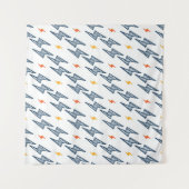 Tenture Flash. Éclair Motif sans couture. Contexte (Devant (Horizontal))