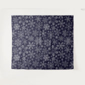 Tenture Flèches blanches sur bleu (Devant (Horizontal))