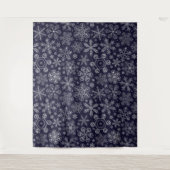 Tenture Flèches blanches sur bleu (Devant)