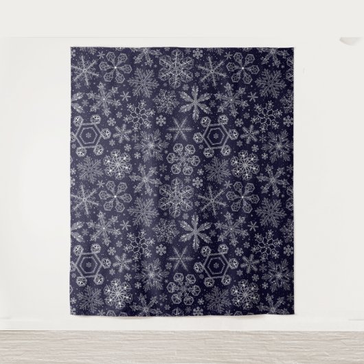 Tenture Flèches blanches sur bleu (Devant)