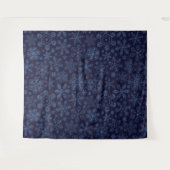 Tenture Flèches bleues sur bleu (Devant (Horizontal))