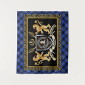 Tenture Fleming Clan Badge & Motto avec Lions (Devant)