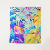 Tenture Fleur abstraite moderne couleur pastel (Devant)