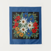 Tenture Fleur alpine suisse d'edelweiss (Devant)