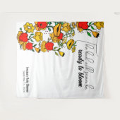 Tenture Fleur Blomming (Devant (Horizontal))