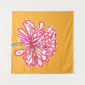 Tenture Fleur colorée artistique (Devant (Horizontal))