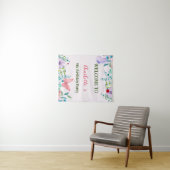 Tenture Fleur colorée moderne à papillon Ladybug (En situation (horizontale))