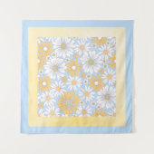 Tenture Fleur d'art de campagne jaune (Devant (Horizontal))