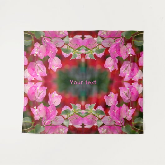 Tenture Fleur de bougainvilliers roses (Devant (Horizontal))