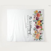 Tenture Fleur de campagne | Décor de mariage - Studio phot (Devant (Horizontal))