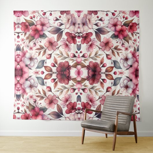 Tenture Fleur de cerise (En situation (horizontale))