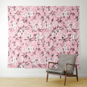 Tenture Fleur de cerisier blanc (En situation (horizontale))